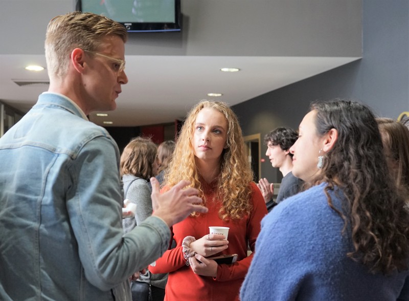 Photo  -  Kiwi young writers Blake Gardiner, Petro Swart and Rebecca Hoverd  